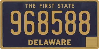 DE license plate 968588