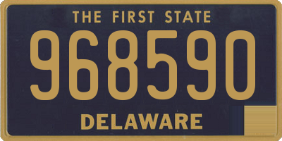 DE license plate 968590