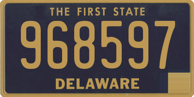 DE license plate 968597