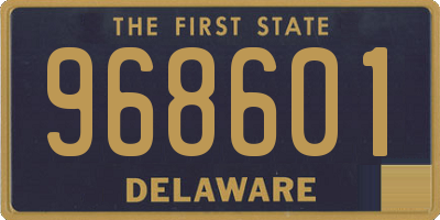 DE license plate 968601