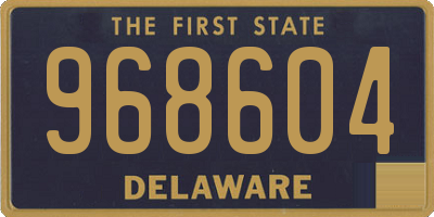 DE license plate 968604