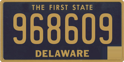 DE license plate 968609
