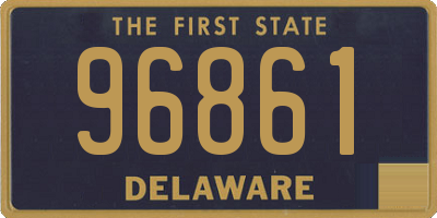 DE license plate 96861