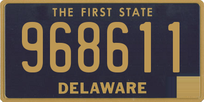 DE license plate 968611