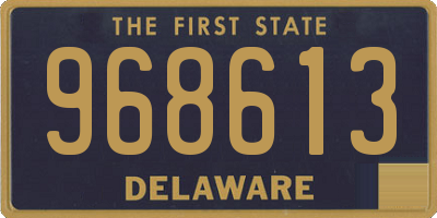 DE license plate 968613