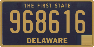 DE license plate 968616