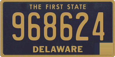 DE license plate 968624