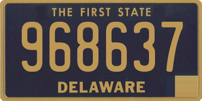 DE license plate 968637