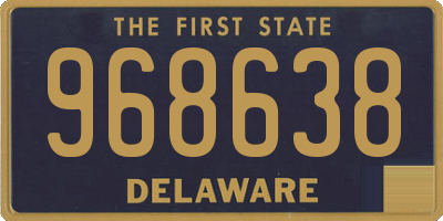 DE license plate 968638