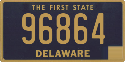 DE license plate 96864