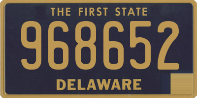 DE license plate 968652