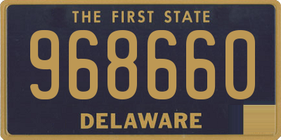DE license plate 968660