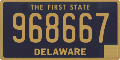 DE license plate 968667