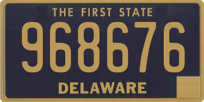 DE license plate 968676
