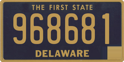 DE license plate 968681