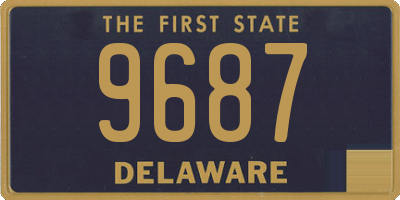 DE license plate 9687