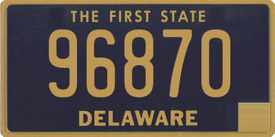 DE license plate 96870