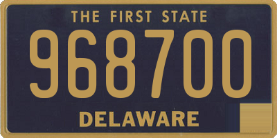 DE license plate 968700