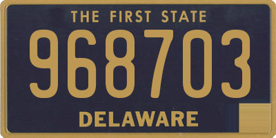 DE license plate 968703