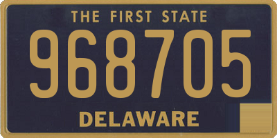 DE license plate 968705