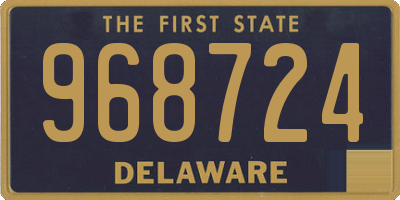 DE license plate 968724