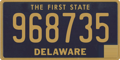 DE license plate 968735