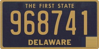DE license plate 968741