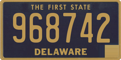 DE license plate 968742