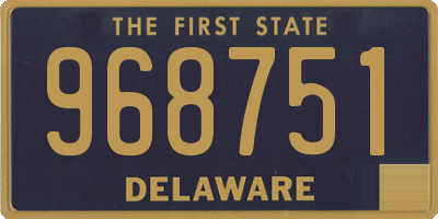 DE license plate 968751