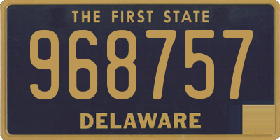 DE license plate 968757