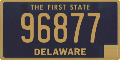 DE license plate 96877