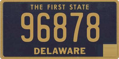 DE license plate 96878
