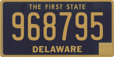 DE license plate 968795