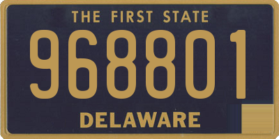 DE license plate 968801