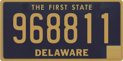 DE license plate 968811
