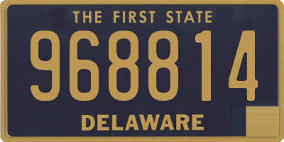 DE license plate 968814