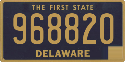 DE license plate 968820