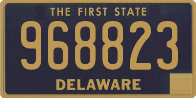 DE license plate 968823