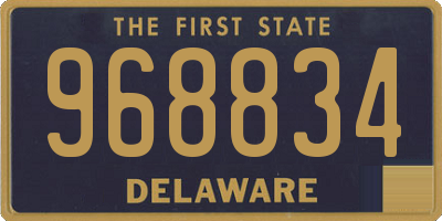 DE license plate 968834