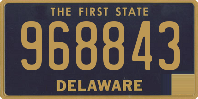 DE license plate 968843