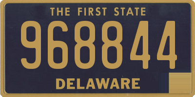 DE license plate 968844