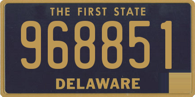 DE license plate 968851