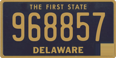 DE license plate 968857