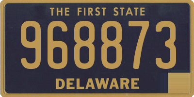 DE license plate 968873