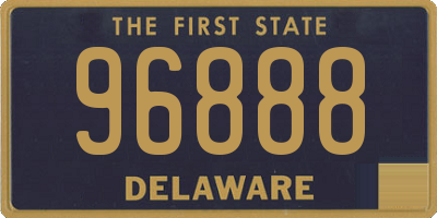 DE license plate 96888