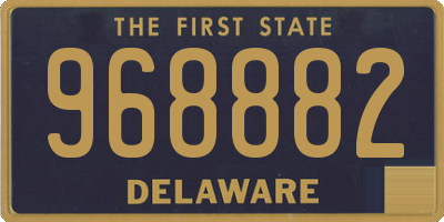 DE license plate 968882