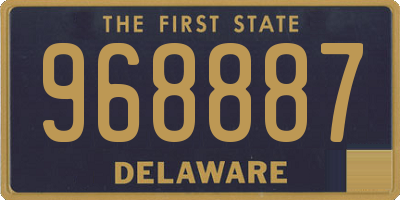 DE license plate 968887