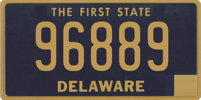 DE license plate 96889