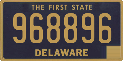 DE license plate 968896