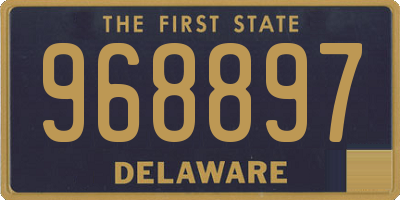 DE license plate 968897